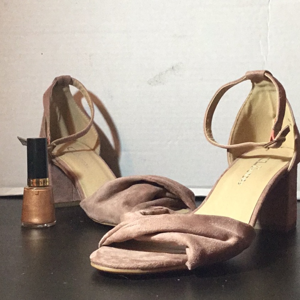 Velvet heels